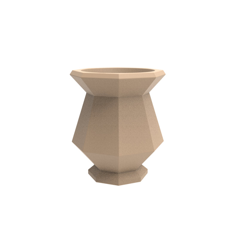 Origami - Kashi Planter, 31.5" H x 24.25" W x 24.25" D, Camel