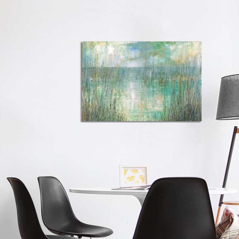 Morning Reflection by Ruane Manning - Painting on Canvas, Wrapped Canvas, 101.6 cm H x 66.04 cm W x 1.91 cm D