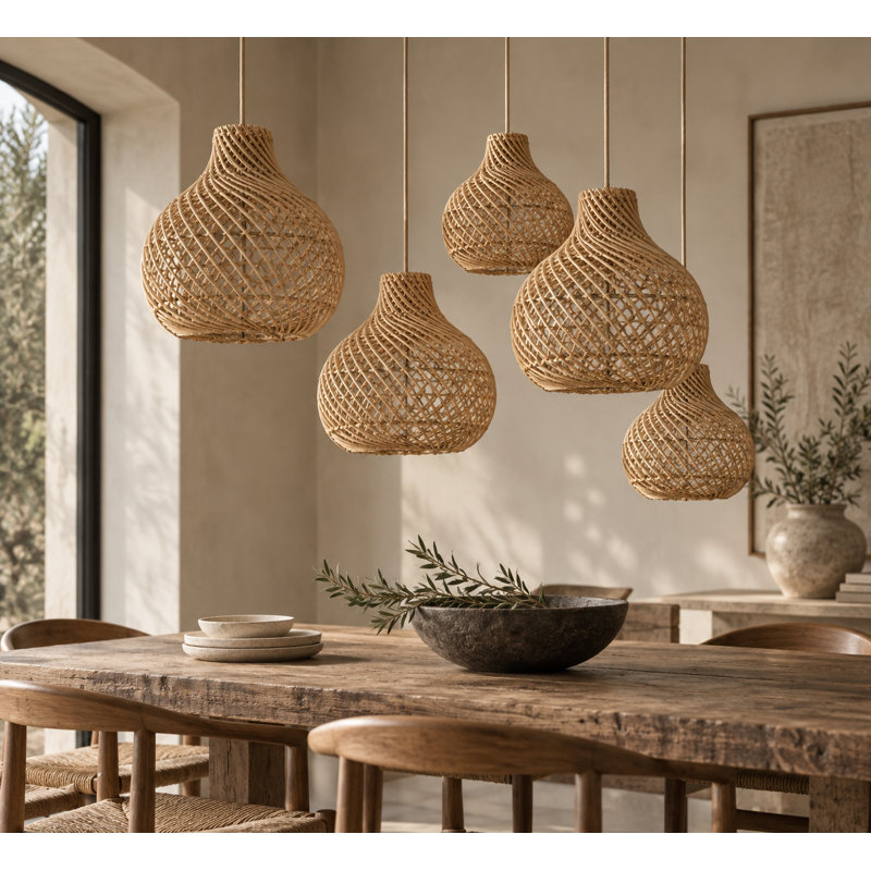 Daxton Handwoven Rattan Pendant Light shade