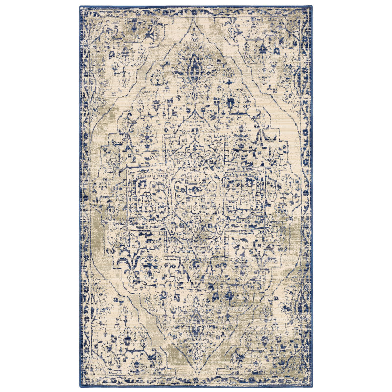 Slaney Synthetic Oriental Indoor Rug, Rectangle 8' x 11'