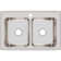 Lustertone 33" L x 21.25" W Double Basin Drop-In Kitchen Sink