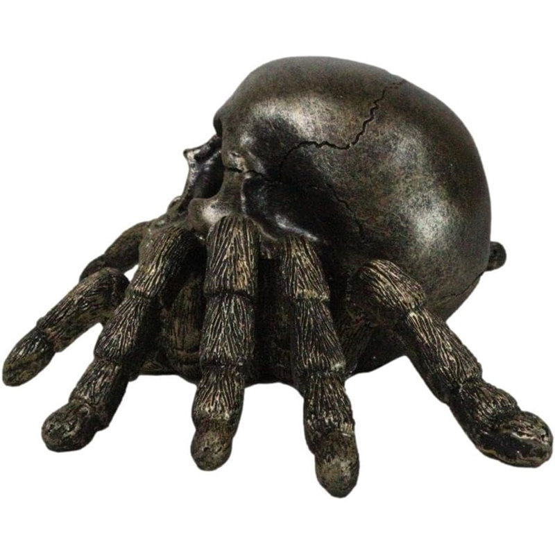 Figurine de crâne de faux araignée