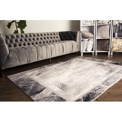 Tapis brun clair / gris Doerun