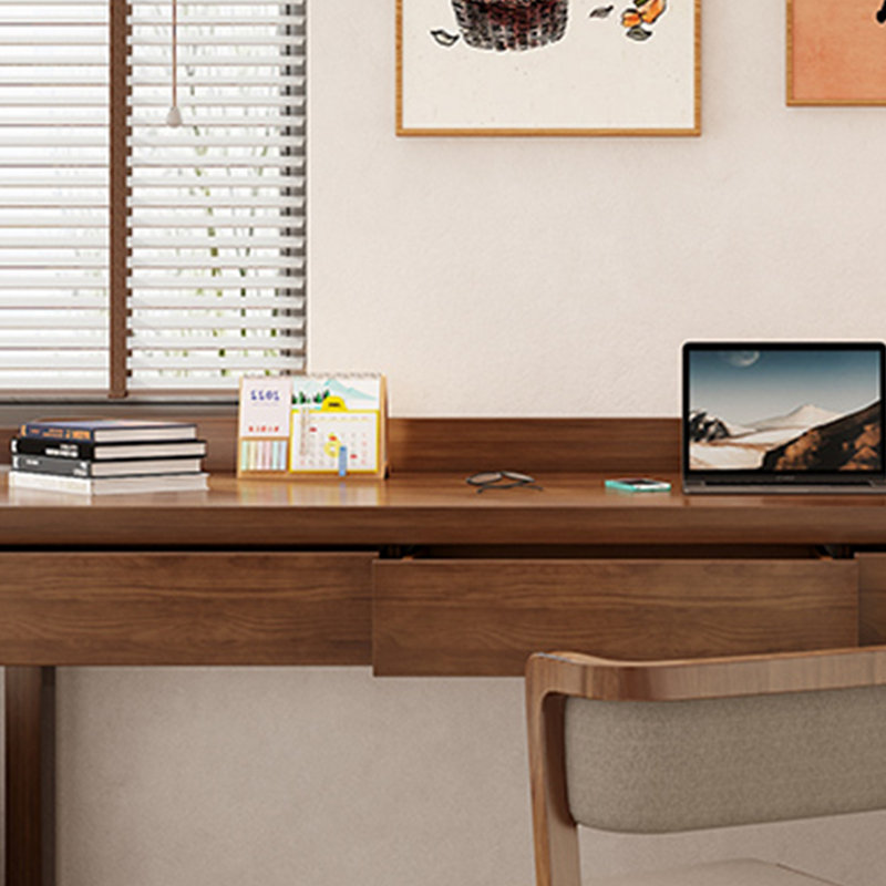 Bureau rétro-chic, H 29,52 po x l 86,61 po x P 23,62 po