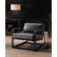 Marquil 27.6'' Wide Genuine Leather Top Grain Leather Armchair