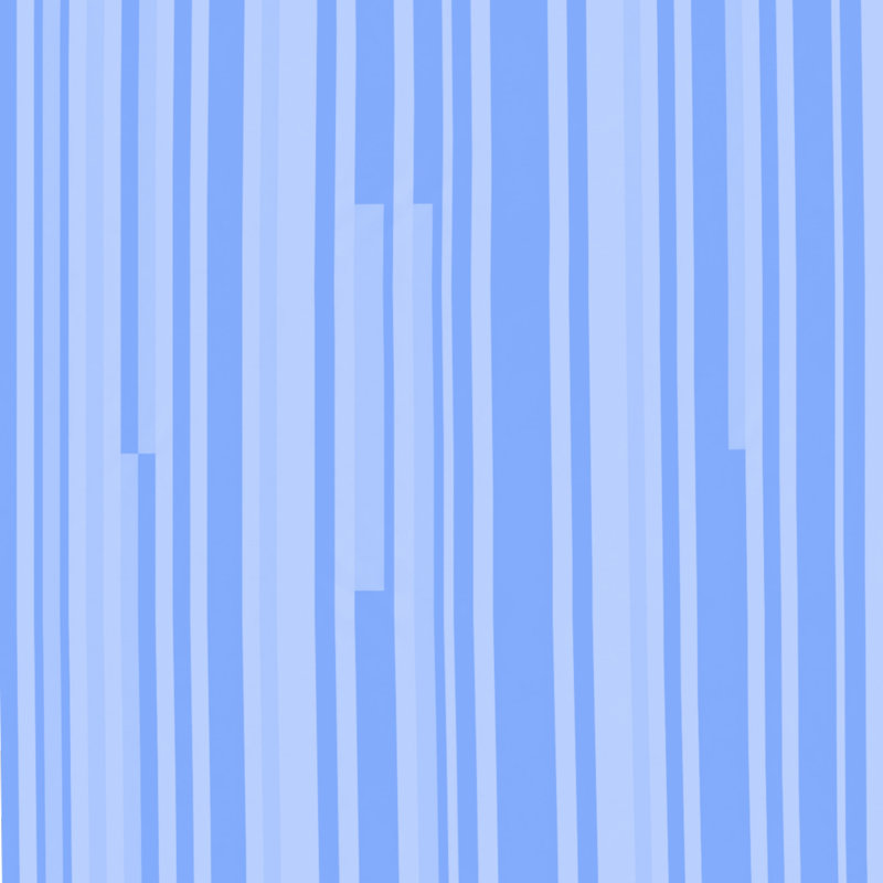 Rideaux de douche à rayures verticales, L 70 po x H 93 po, Bleu clair / bleu moyen 2