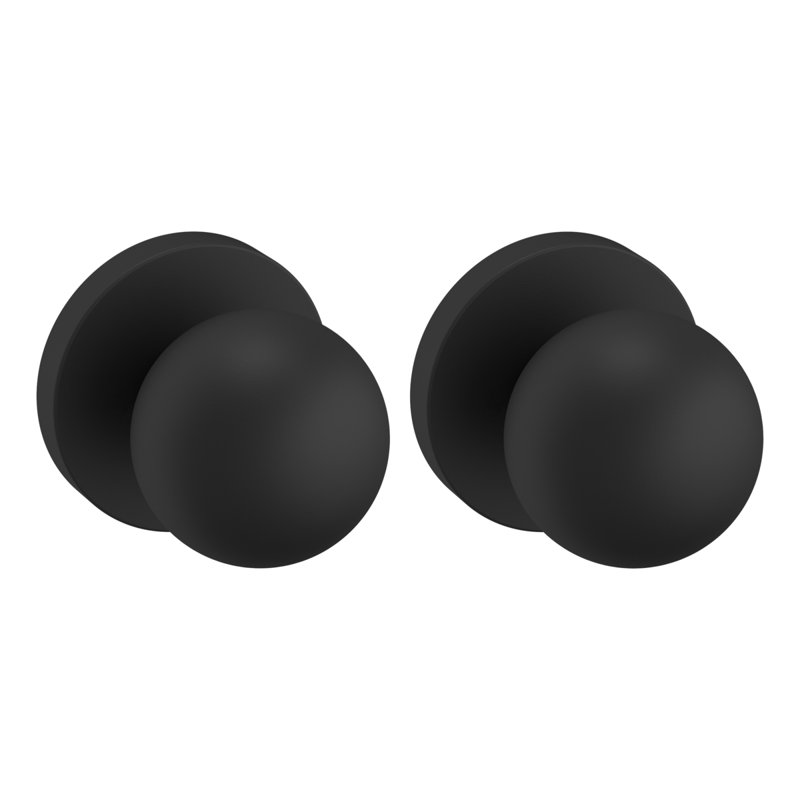 5041 Knob 2.09375 Diameter Round, Satin Black