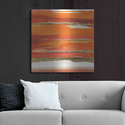 Art mural en métal Brayden Studio® «Gilded Mandarin II» par Chris Paschke