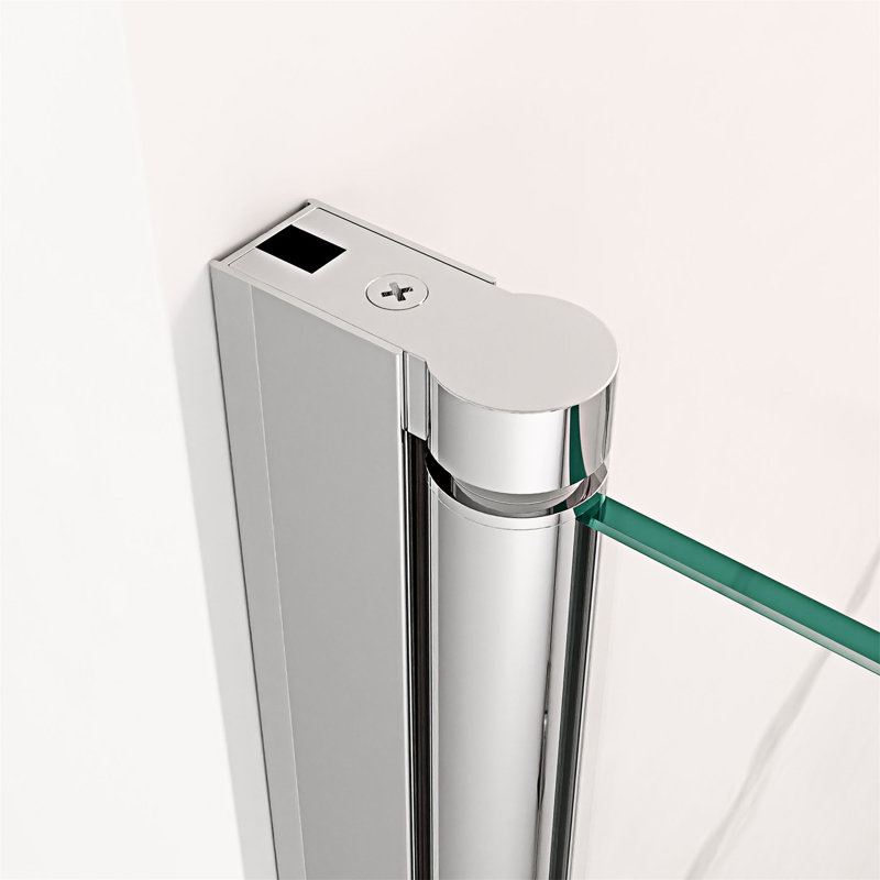 Porte de douche pivotante semi-sans cadre, Chrome chrome