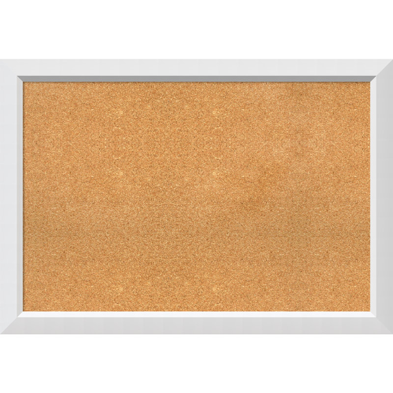 Babillard mural en liège blanc Blanco, H 23,63 po x l 31,63 po x P 1,38 po, Gris