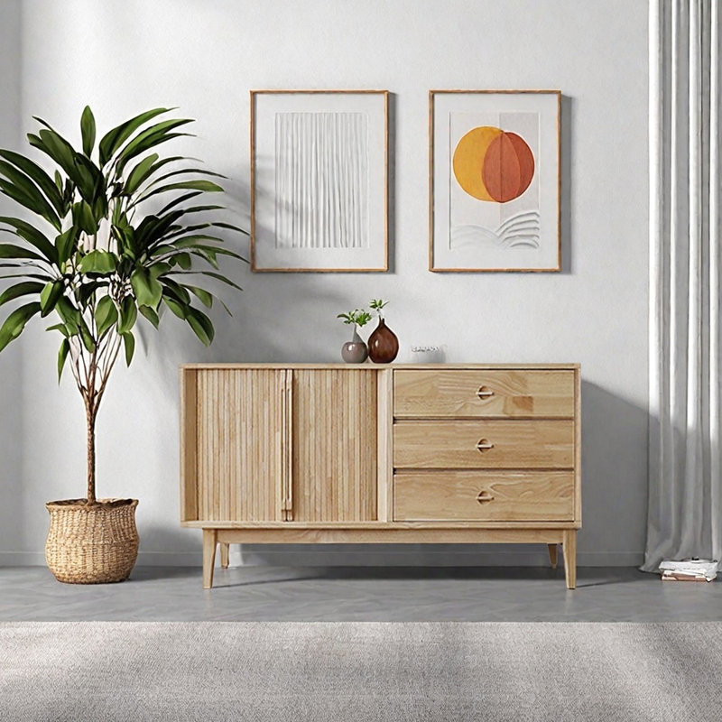 Rothbury, H 25,59 po x L 47,24 po x l 15,74 po, Bois naturel