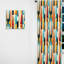 Mid-Century Modern Geometrics I - Rideau en velours Mid-Century - obscurcissant - 1 panneau-107575086