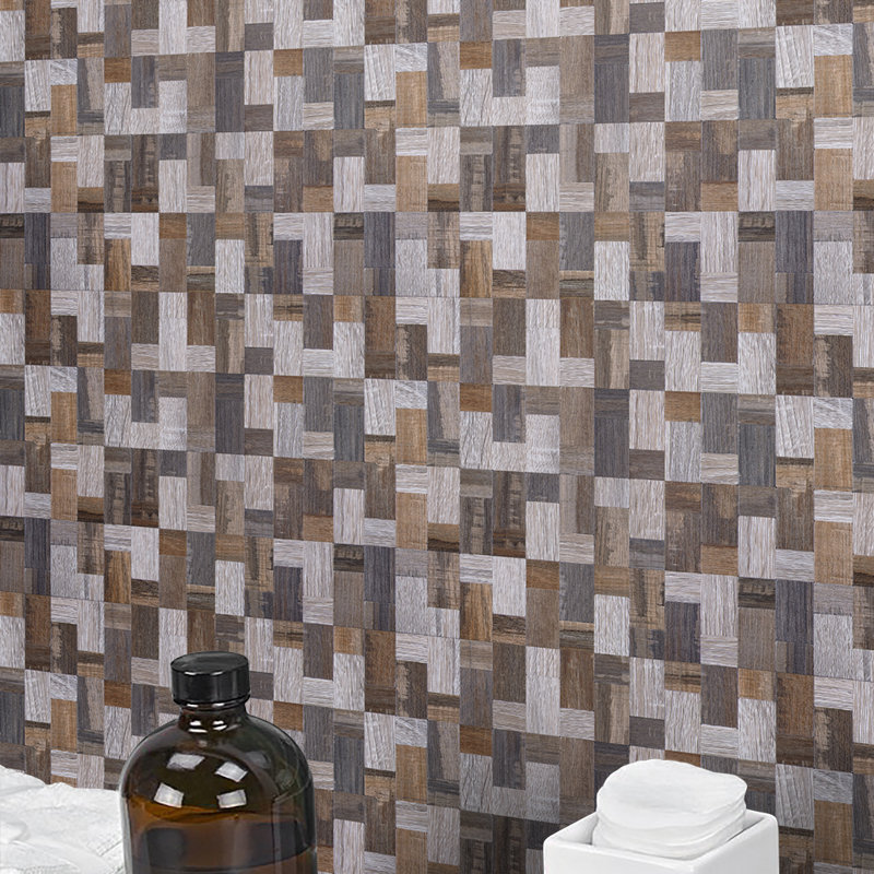Carrelage mosaïque en pvc 12" x 12" en pvc beige