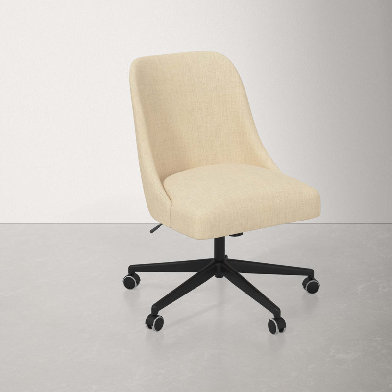 Acosta Height Adjustable Swivel Task Chair, Classic Linen Linen