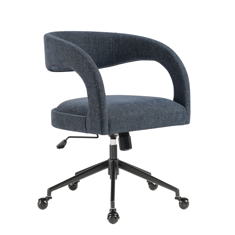 Pinnacle Upholstered Office Chair, Slate Blue