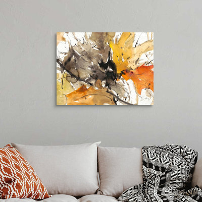 Aquarelle, feuilles d'automne II, art mural