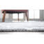 Tapis géométrique en coton gris foncé / ivoire-83801115