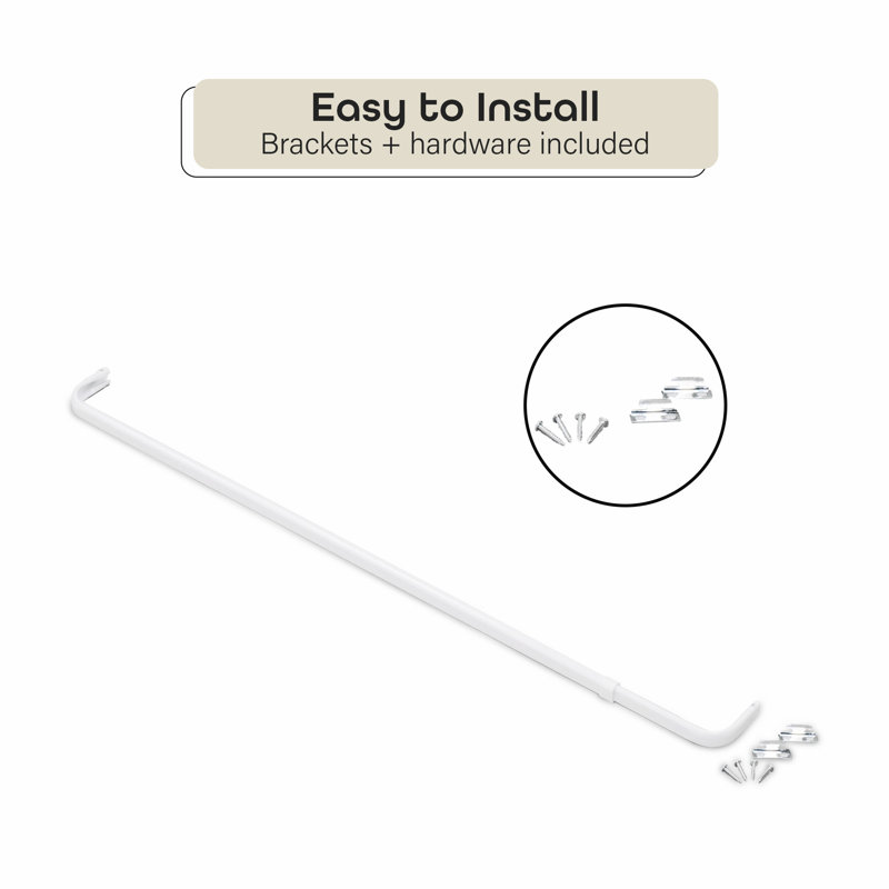 Fantasia Adjustable Single Curtain Rod