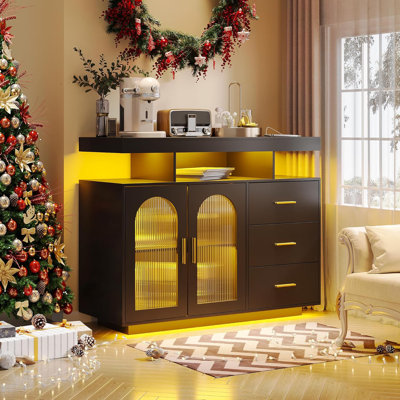 Buffet Cabinet With Wireless Charging Station