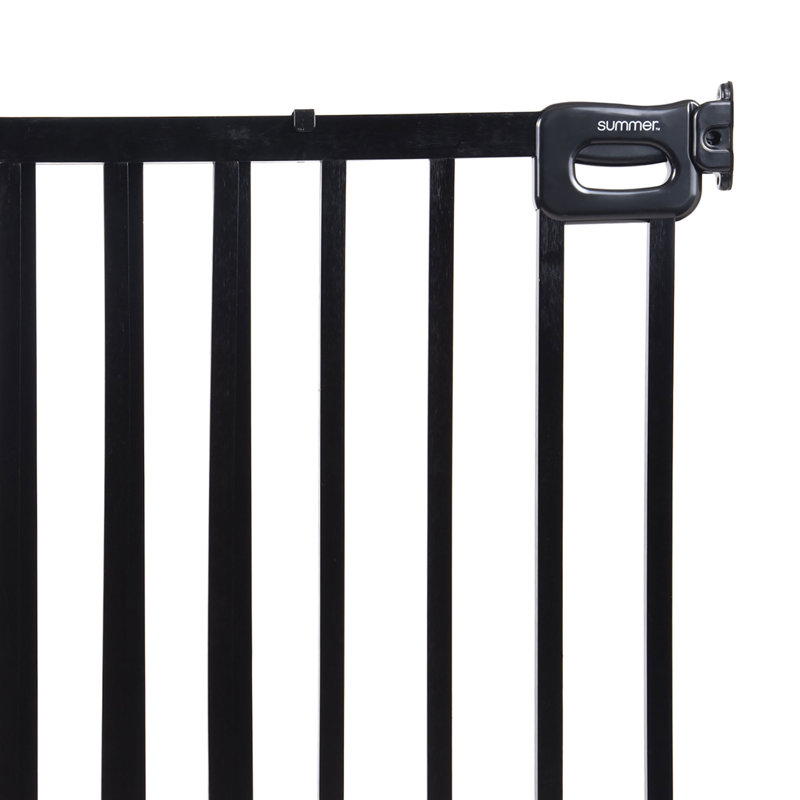 Evalinde Metal Adjustable Pressure Mounted Pet Gate With Door