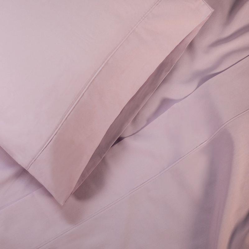Ensemble de draps en coton percale à densité de tissage 300 fils Percale, Ensemble de draps pour grand lit + un drap-housse 