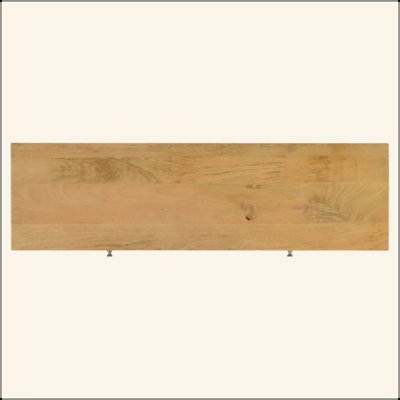 Harmony Natural And Silver 2-Drawer Console Table