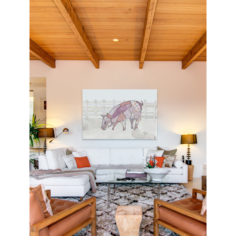 « como cerdo », reproduction d’art sur toile tendue, H 30 po x l 45 po x P 1,5 po