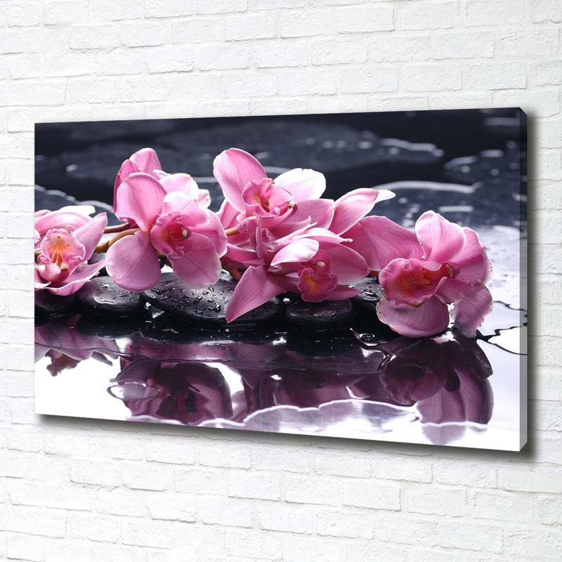 Pink Orchid - Wrapped Canvas Print
