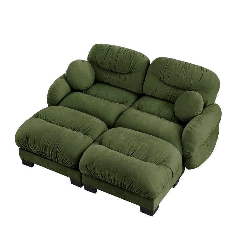 Compression Cozy Sectionals, Chenille 2 Seater Modern Home Lounge