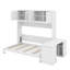 Grand lit escamotable avec bureau et tablettes-979261463