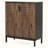Brown & Black 5-Tier Geometric Shoe Cabinet