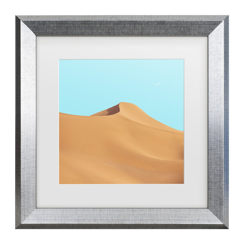 Art encadré de dunes de Zouline, H 19,5 po x l 19,5 po