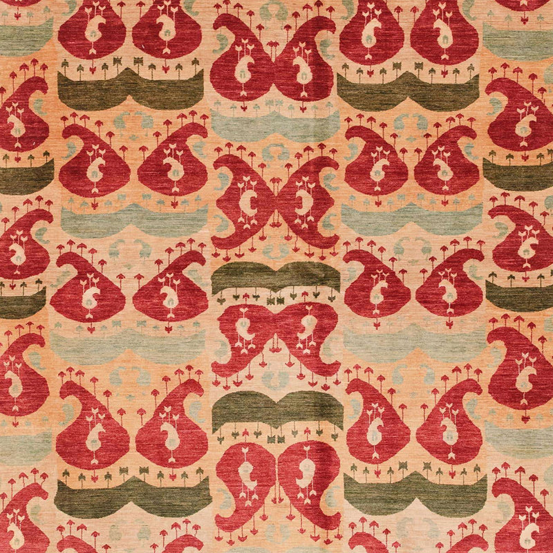 Tapis abstrait 4110, Carré 5 pi
