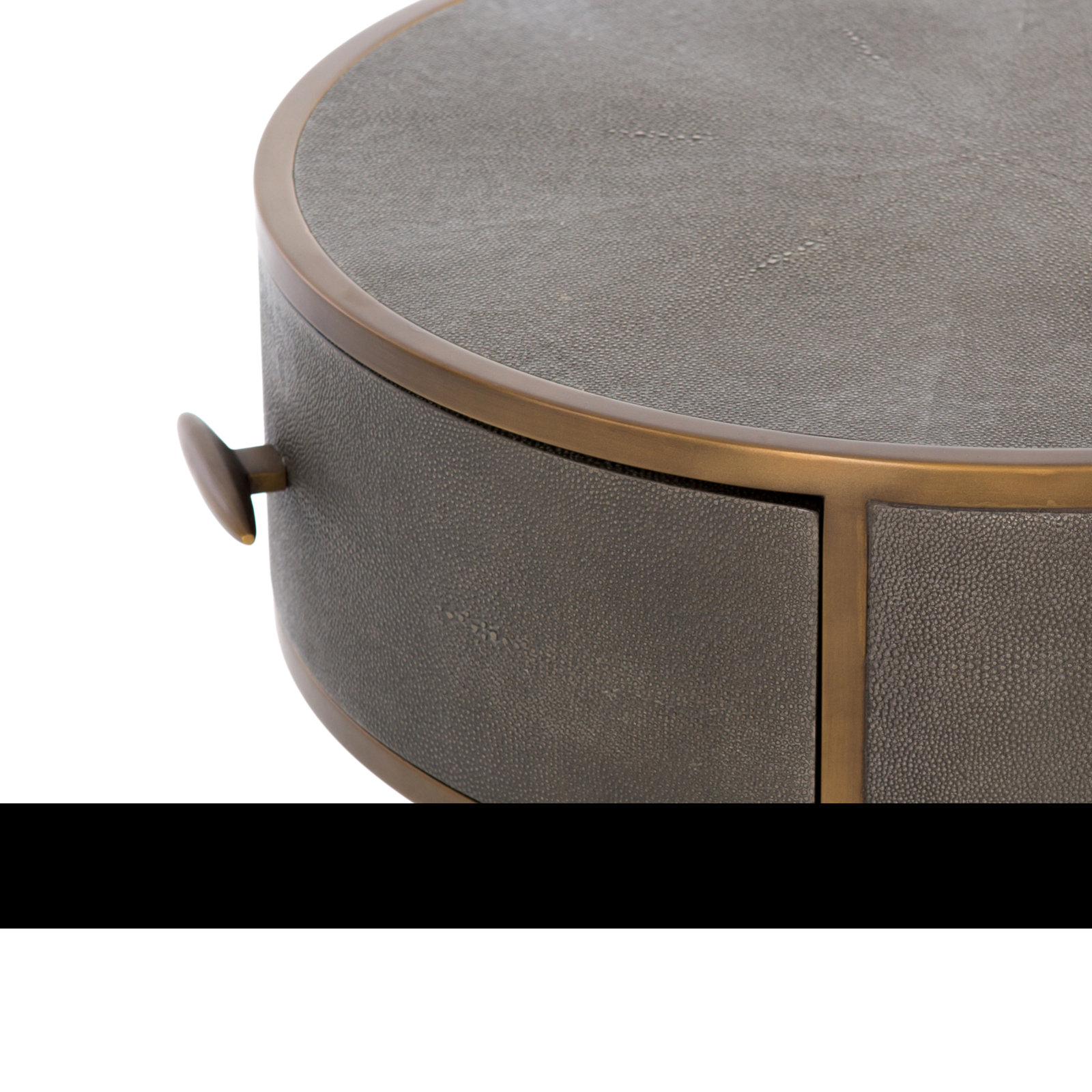 1 - Drawer Nightstand, Antique Brass