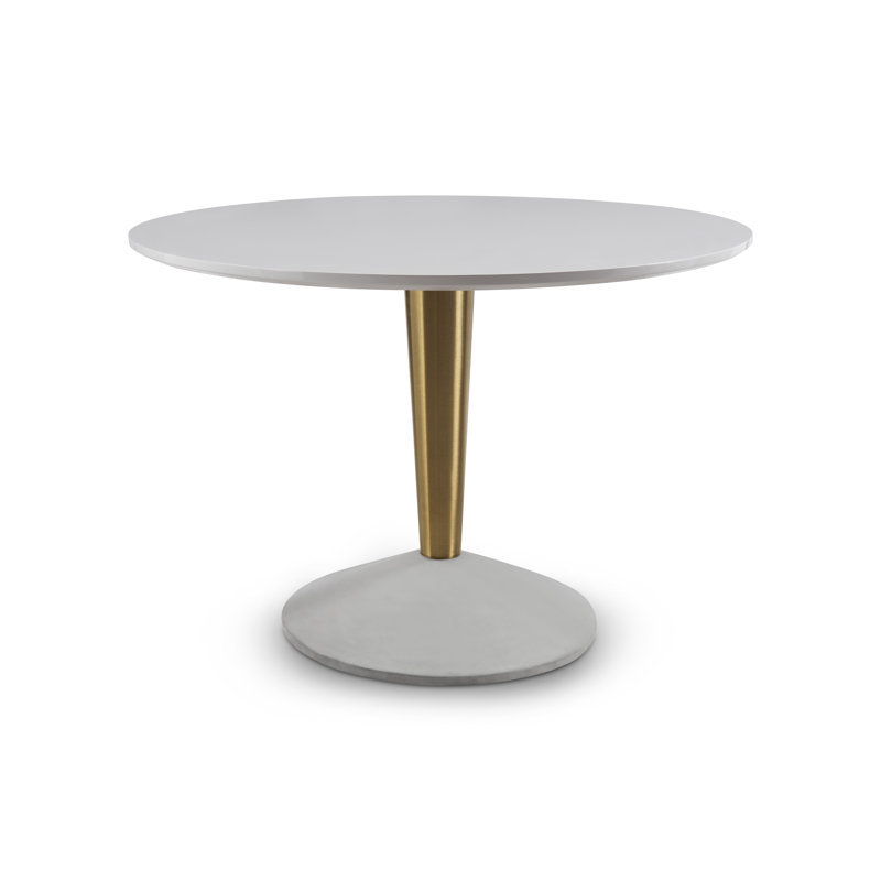 Isan Round Dining Table, 110cm L x 110cm W, Grey