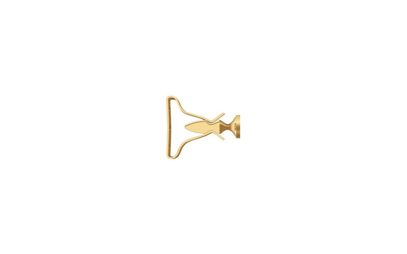 Deltana SDH193U15A Shutter Door Holder, 2-3/4" in Antique Nickel, Polished Brass