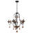 Etosha 5 - Light Steel Dimmable Empire Chandelier