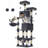 81.1" Cat Tree with 13 Scratching Posts, Multi-Level Plush Cat Condo-1861299251