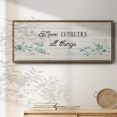 Amour floral - toile encadrée