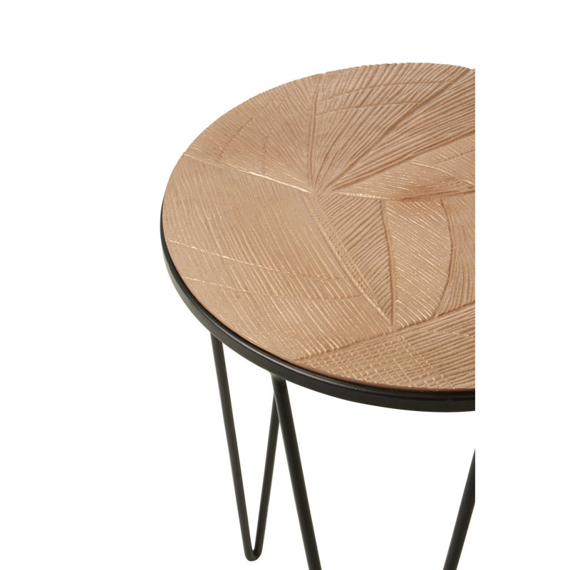 Amita Cross Legs Side Table Set