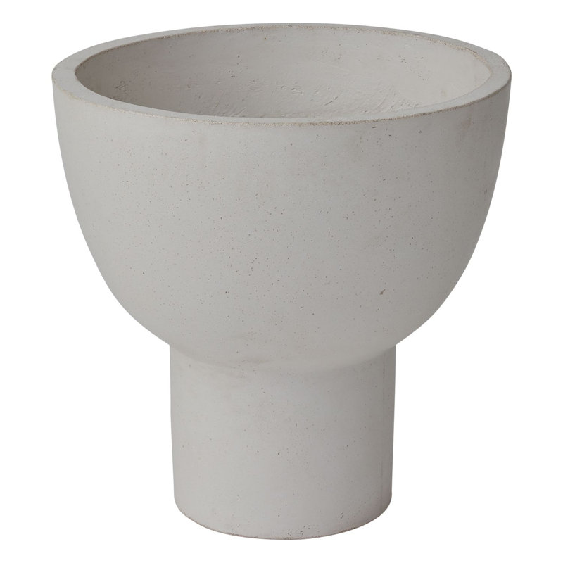 Pot de fleurs urne en céramique, H 20 po x l 19,75 po x P 19,75 po