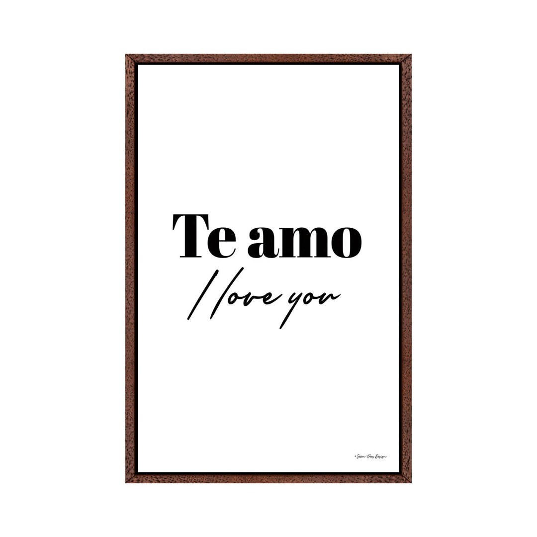 I Love You In Spanish von Seven Trees Design - Galerie-umwickelte Leinwand Giclée auf Leinwand