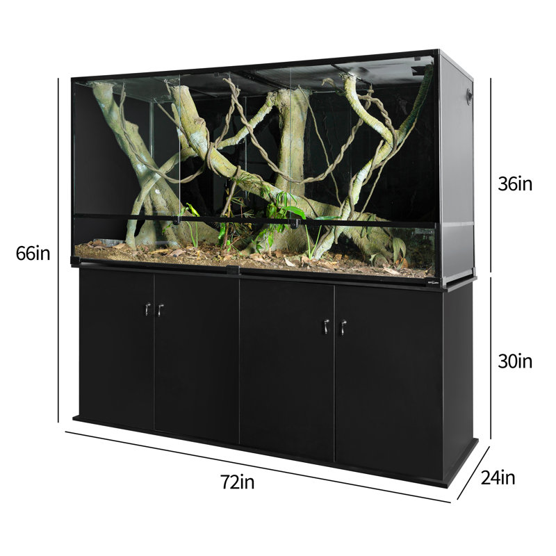 Ensemble de démarrage pour reptiles 72 po x 24 po x 66 po