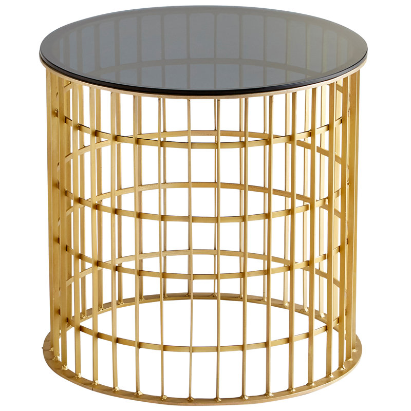 Kingdom Glass Top End Table