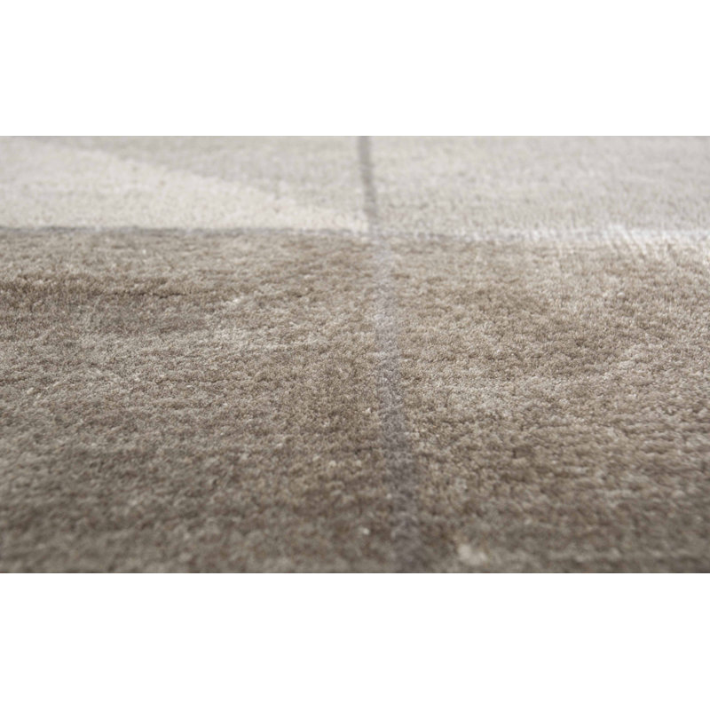 Tapis rectangulaire contemporain en laine noué à la main