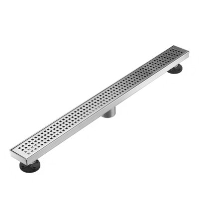 Bonde à grille linéaire en nickel brossé 36 po.