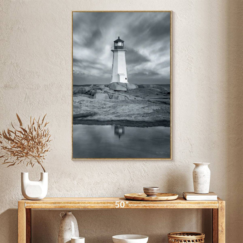 View By The Sea I, Floating Frame Natural Wood, 27" x 40"