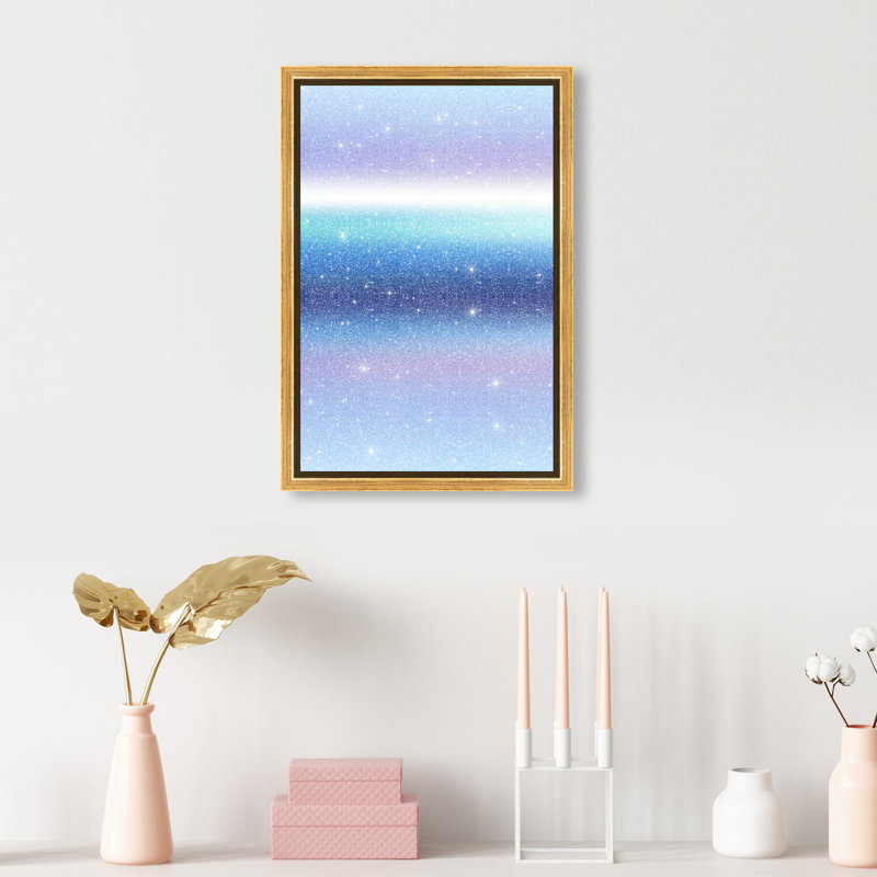Moonlit Gradient Print by Oliver Gal, 25"H x 17"W, Gold Floater Frame