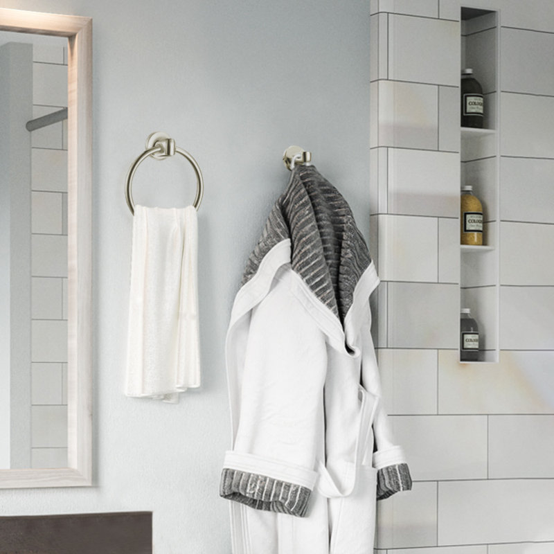 Design House Alta Bay Robe Hook, Brushed Nickel