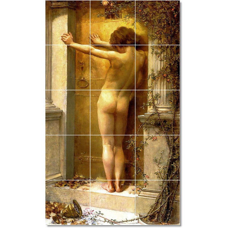 Carreau de peinture murale 24 po x 40 po 8 po x 8 po, Anna Lea Merritt nue W22803
